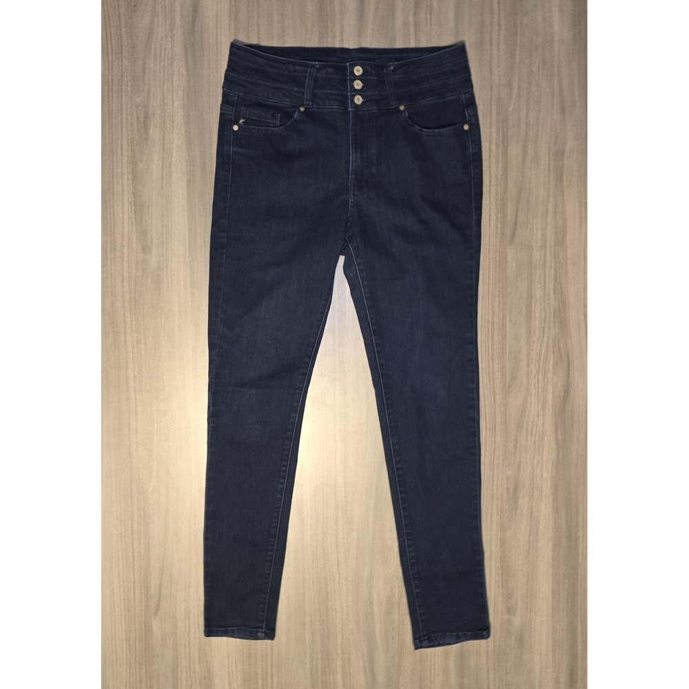 KanCan Skinny High Waisted Jeans Dark Wash Comfort Classic Minimalist Sz 11/29